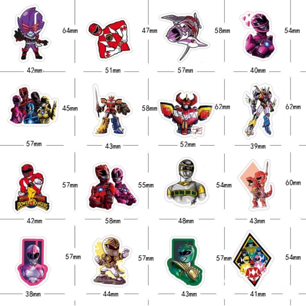 Power Ranger Stickers 50pc - Picture 5 of 5